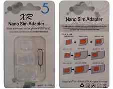 Adaptateur Carte SIM - Micro SIM - Nano Sim / Blanc compatible Iphone (SIM Card)