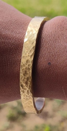 Bracelet jonc manchette laiton - bracelet,