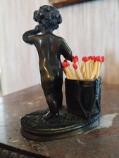 Pyrogène en Bronze Enfant Musicien au Tambour