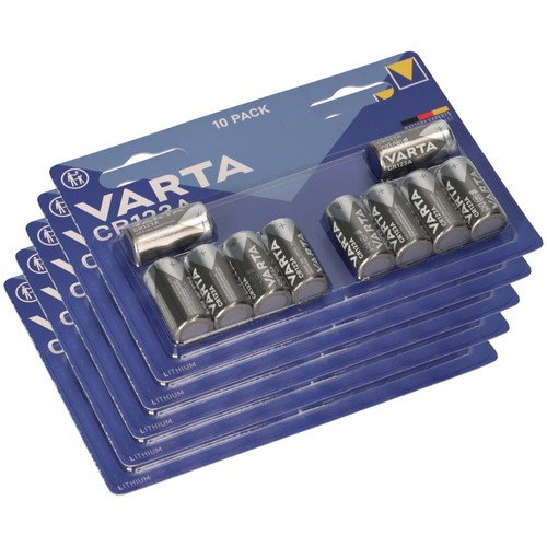 50x cr123a varta - cr123a, lithium