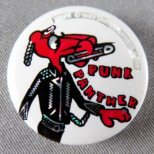 Panthère rose badge - rose,
