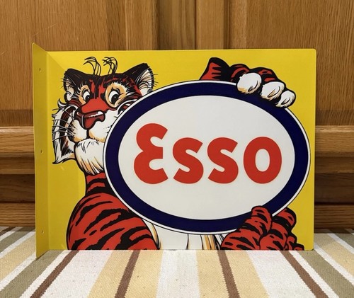 Esso flange sign - tiger, oil