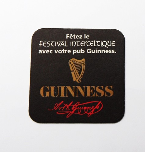Sous bock bière guinness - sous,