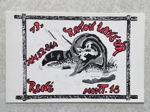 1378 postcard qsl raton - i, cb