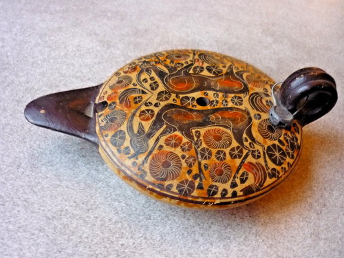 Lampe huile terre cuite - en,