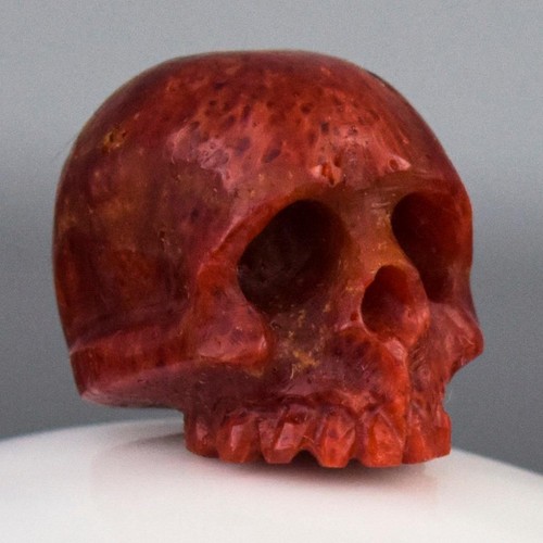 Perle crâne humain sculptée - humain,