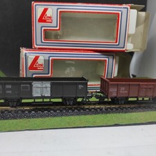 Lima HO 2 wagons tombereaux n°3172/71  boite d'origine  SNCF