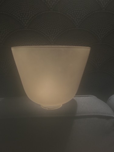 Opaline verre sablé lampe - en,