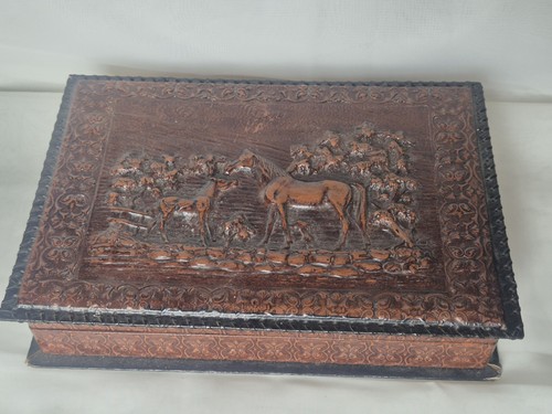 Rare large leather - leather, cigar