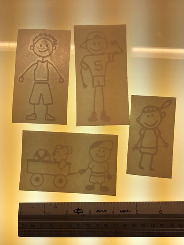 Stick figure boys sons set - stick, 4