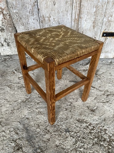 Tabouret ancien bois sculpté - ancien,