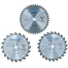 3 pièces lames de scie circulaire 190 mm TCT 20 / 24 et 40 dents alésage 16 m...