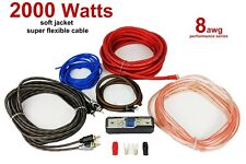 Tout Neuf Extrême Haute Qualité Voiture Audio 8 Jauge Ampli Kit Câblage 2000