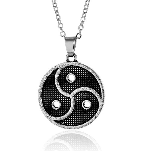 Collier triskèle pendentif - collier,