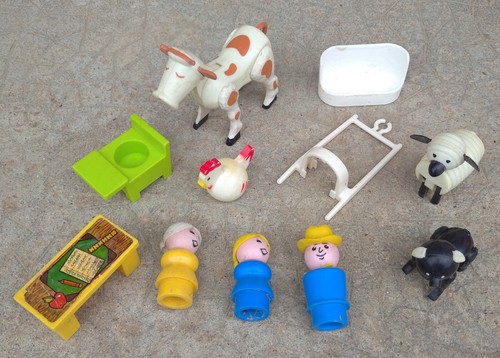 Vintage lot vrac jouet ferme - ,