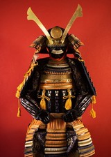 Samurai Armor Yoroi Life-size F/S w/chest Japanese Vintage Kabuto  ARM25