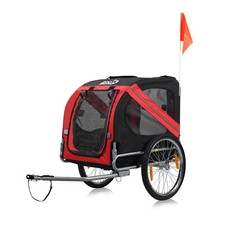 zoomundo Remorque Velo Pour Chien Transport Animaux Rogue/Noir Silver Frame