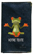 Etui carte grise noir en cuir