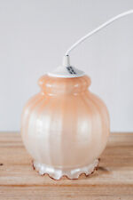 Pink and White Opaline Gradient Ceiling Light Pendant Tulip Shape 14.3cm