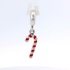 PANDORA Perle Charm "Candy Cain" En Argent 791193