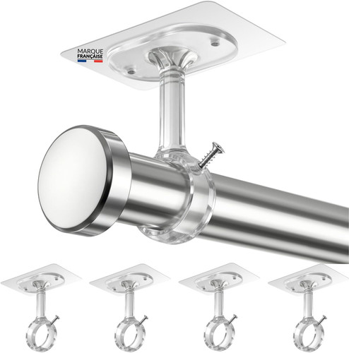 Support tringle rideau - tringle, plafond