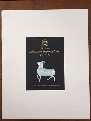 Lithographie mouton rothschild - mouton,