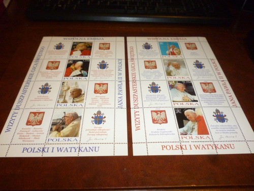 Timbres pologne 2feuillets - pologne,