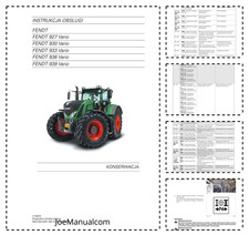 Fendt 927 930 933 936 939 Vario Tractor Operaion Manual PL PDF
