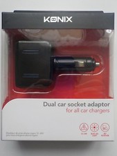 Adaptateur prise allume cigare double 12-24 V avec témoin de charge 