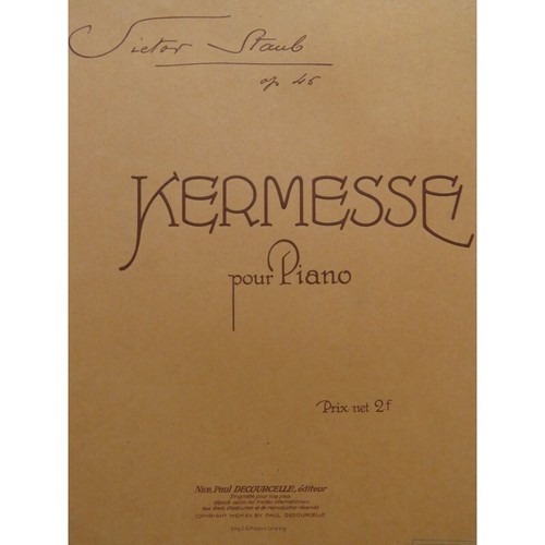 Staub victor kermesse - staub, piano