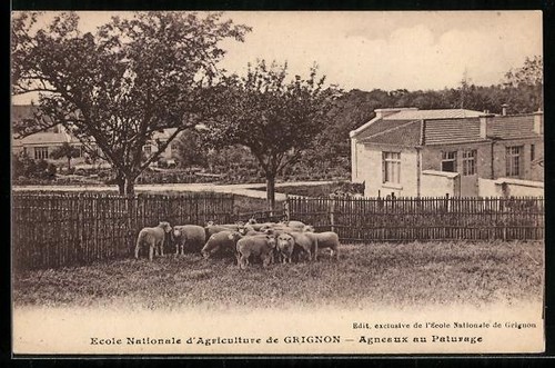 Cpa grignon ecole nationale - grignon,,