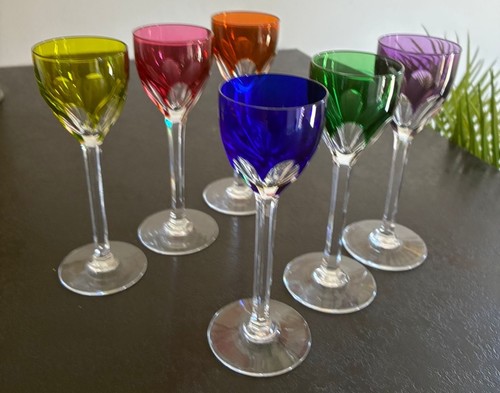Verres liqueurs en - 6, à