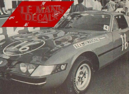 Décal ferrari 365 gtb 4 - gtb, /