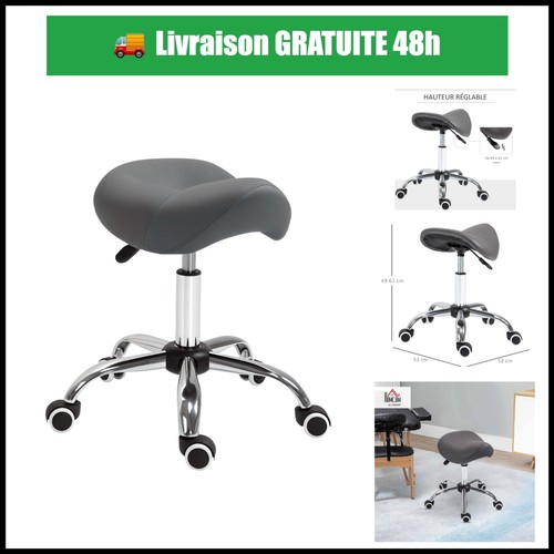 Tabouret roulettes homcom - à,