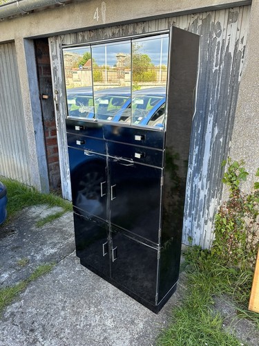 Ancien meuble formica noir - ancien,