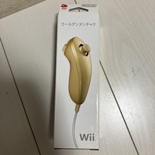 Nintendo Wii Golden Nunchuk Controller Club Nintendo Limited Edition Boxed