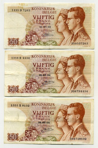 Billets belges de - (3236), 50