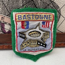 Vintage Patch BASTOGNE Le Mardasson Wallonia Belgium Souvenir Sew On Cloth Badge