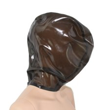 Masque en latex contrôle de la respiration fait main (XL)