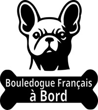 * 1 Sticker -  Bouledogue