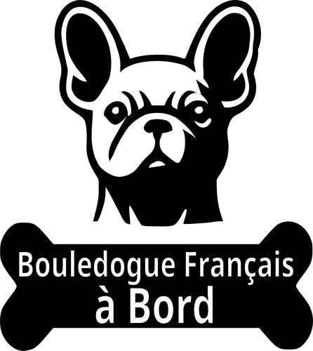 Sticker bouledogue - 1,