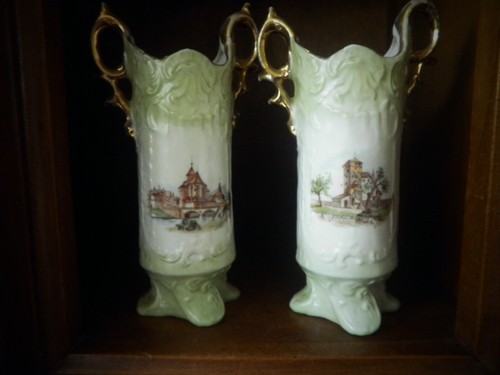 Paire petits vases - de,