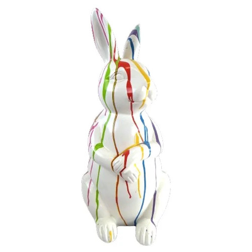 Statue lapin résine - statue,