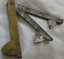 Damascus 3 Blade Veterinary Bleeding Flame Knife