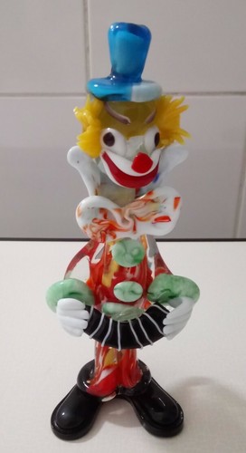 Petit clown musicien verre - clown,