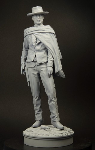 Figurine résine clint le - résine.,
