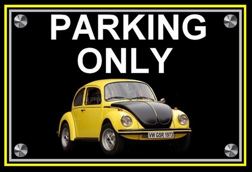 Plaque parking only - plaque, volkswagen