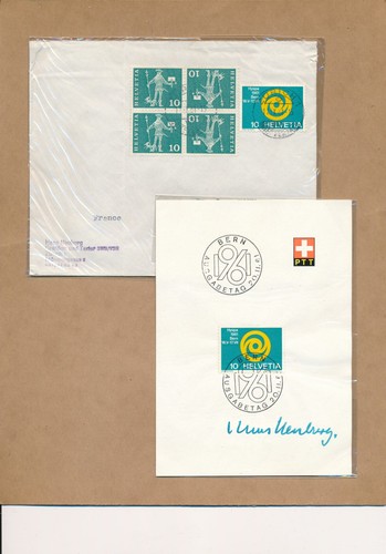 Suisse 1961 signé - , du