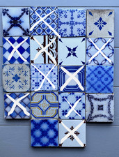 Patchwork- Lot de 9 Carreaux