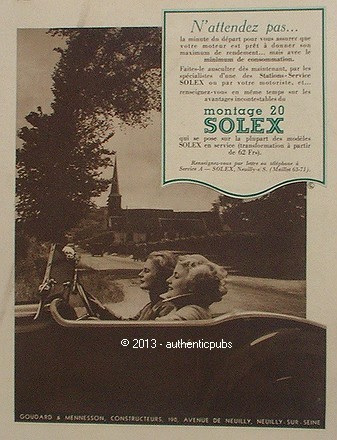 Publicite ancienne solex - publicite,